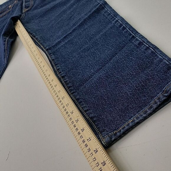 $90 NEW LEVI'S WEDGIE HIGH RISE DARK WASH COTTON JEANS 27 NWT - Picture 5 of 14